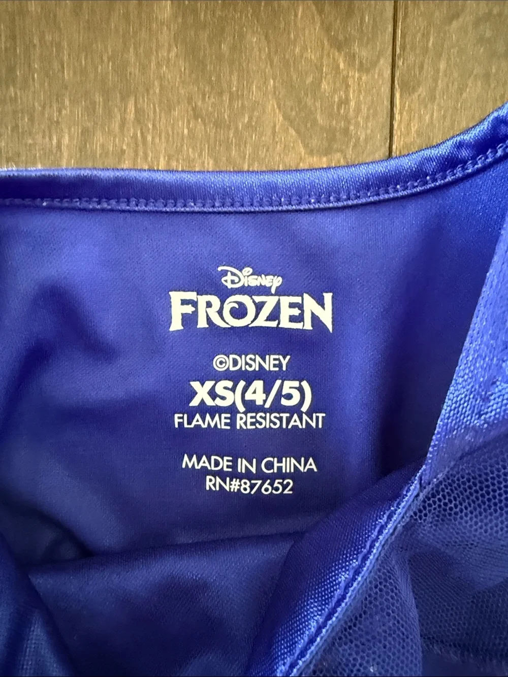 Disney Frozen Royal Blue Elsa & Anna Tulle Princess Costume Nightgown! Size 4/5 - Picture 3 of 9